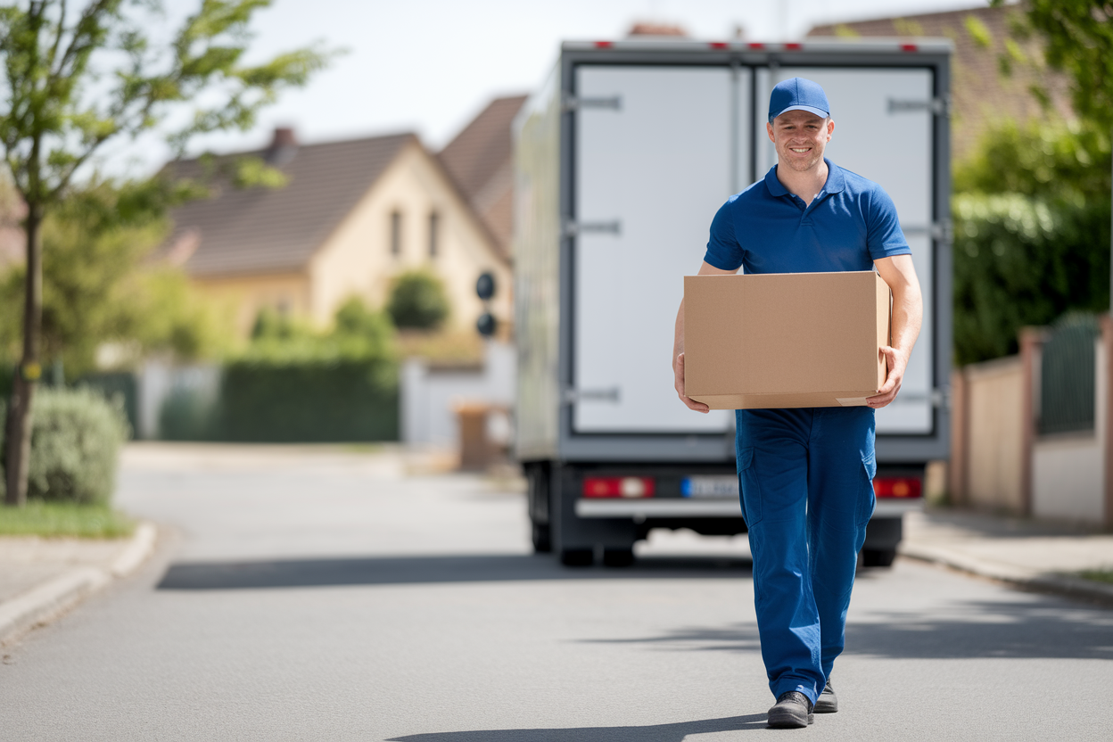 demenageur-uniforme-casquette-carton-camion