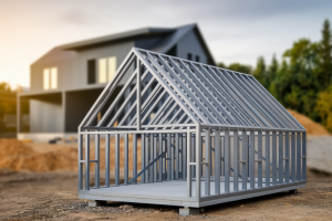 maison-moderne-ossature-metallique-chantier