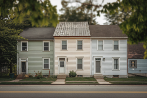 maisons-mitoyennes-maison-negligee-verdure