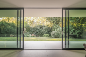 salon-moderne-baies-vitrees-ouvertes-jardin