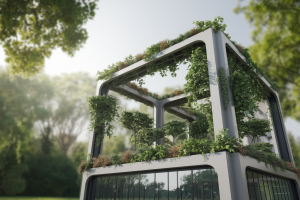 batiment-moderne-vegetation-facade-vitree