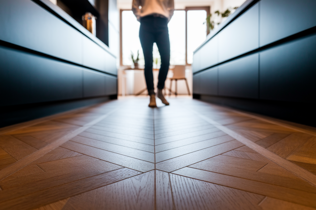 cuisine-moderne-parquet-bois-pied