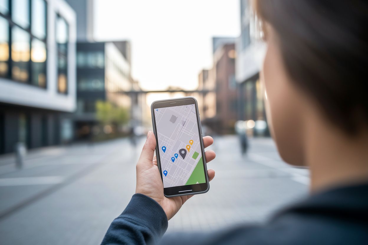 personne-dos-smartphone-carte-epingles